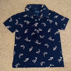 Polo Ralph Lauren size 2T shark print polo shirt